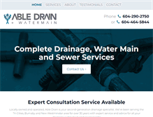 Tablet Screenshot of abledrain.ca